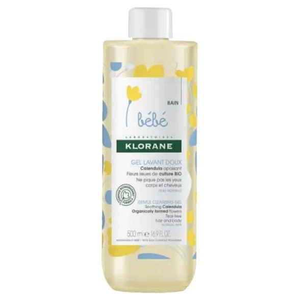 Klorane BÉBÉ Gel Lavant Doux au Calendula 500ml – Image 2