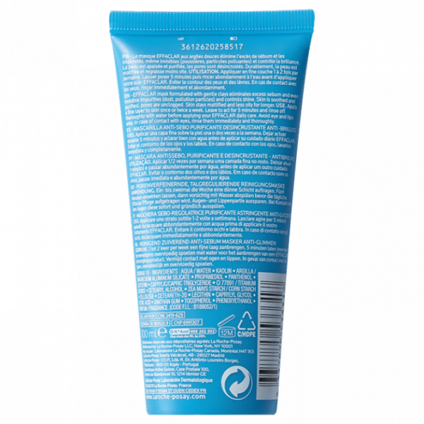 La Roche-Posay - EFFACLAR - Masque Sébo-Régulateur 100ml – Image 2