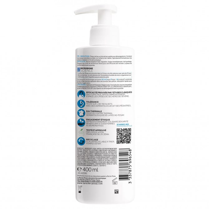 La Roche-Posay LIPIKAR AP+M Baume Peaux Tendance Eczema Atopique 400ml – Image 2