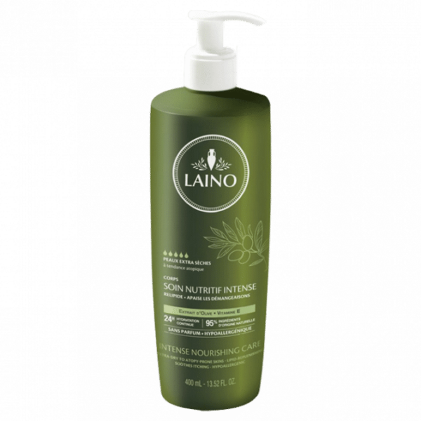 Laino - Crème de Soin Nutritif Intense Corps Olive Peaux Extra Sèches Atopiques 400ml