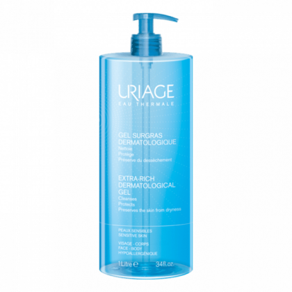 Uriage Gel Douche Surgras Dermatologique Peaux Sensibles 1l
