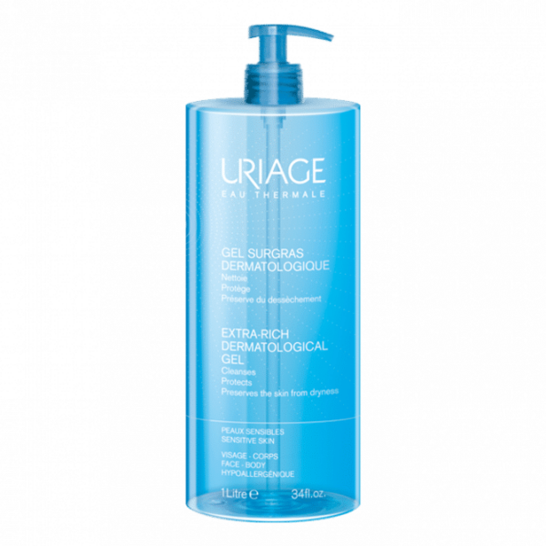 Uriage Gel Douche Surgras Dermatologique Peaux Sensibles 1l