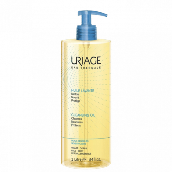 Uriage Huile Lavante Peaux Sensibles Visage et Corps 1 Litre