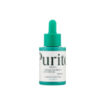 Purito Mighty Sérum Réparatrice et Apaisant au Bambou et au Panthénol 30ml se présente dans un flacon avec un bouchon compte-gouttes sarcelle et une étiquette blanche, formulé pour le soin de la barrière cutanée. Dakar