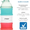 Reer Lot de 4 Doseurs de Lait en Poudre avec 3 Boîtes de Rangement et un Entonnoir Verrouillable Multicolore 108g – Image 2