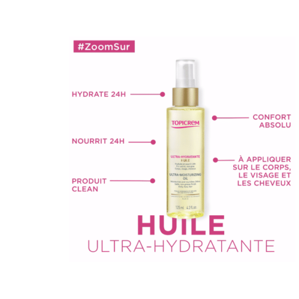 TOPICREM Ultra-Hydratante Huile 125 ml – Image 4