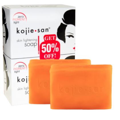 Deux Kojie San Savon Unifiant Anti Taches Tous les Types de Peaux orange 2X135g d'Univers Cosmetix