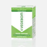 Une boîte de 100 g de Savon Purifiant VEGEBOM pour peaux normales et problématiques