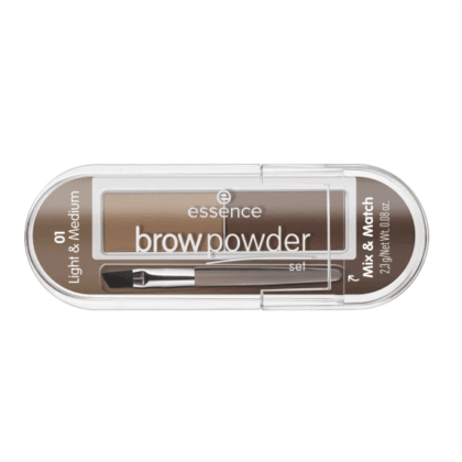 Essence Cosmetics Poudre à Sourcils Brow Powder Set Light And Medium 01 2.3g