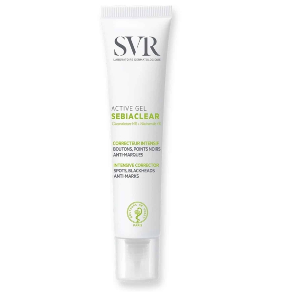 Svr Sebiaclear Active Gel Correcteur Intensif Boutons Points Noirs Anti-Marques 40ml