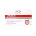 Une boîte d'Acm Laboratoire Sébionex Savon Dermatologique Purifiant Visage Et Corps Peaux Mixtes