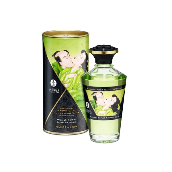 Shunga Aphrodisiaque Chauffant Huile Sorbet De Minuit 100 ml