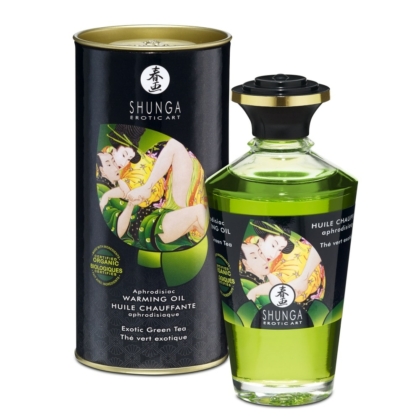 Shunga Huile Chauffante Bio Thé Vert Exotique