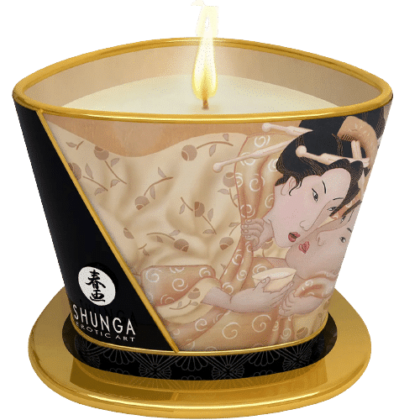 Shunga Bougie de Massage Vanille Fétiche 170 ml