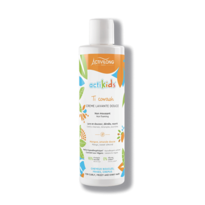 Flacon d'Activilong Ti CoWash Actikids Crème Lavante Douce à La Mangue et à l'amande Douce 240 ml