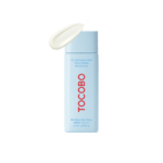 Flacon bleu clair de Tocobo Crème Solaire Légère Eau Bio Spf50+ 50 ml