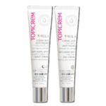 Deux tubes de soins Topicrem Mela Pack Visage Anti Tache et Hydratant