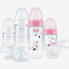 NUK Kit First Choice Plus Perfect Start PP avec Contrôle Température Age 0 à 6 mois/ 6 -18 mois (Rose/Blanc) – Image 2
