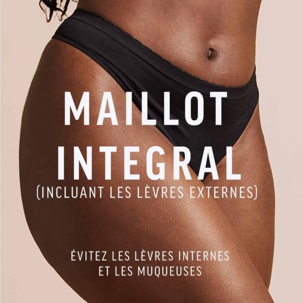 Veet Crème Dépilatoire Poils Tenaces Maillot Intégral Avec Mousse Exfoliante 2x50ml – Image 3