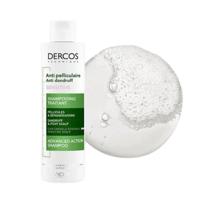 Vichy Dercos Shampooing Traitant Anti-Pelliculaire Cuir Chevelu Sensible 200ml