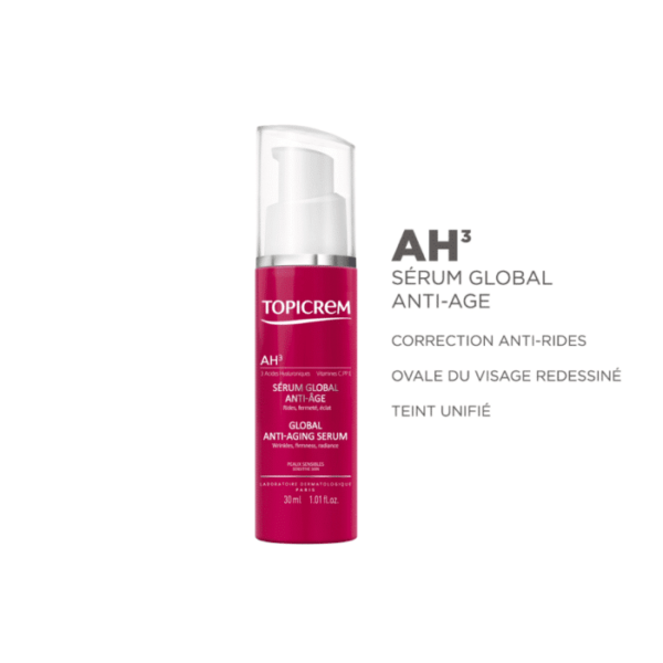 Topicrem AH3 Sérum Global à la Vitamin C Anti-âge - Ultra Hydratant  - Booster d’Éclat 30 ml – Image 2