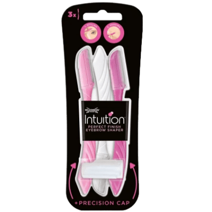 Wilkinson Intuition Perfect Finish Épilateur Pour le Visage Et Brosse Coiffante Sourcils 3 pièces