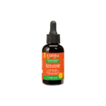 Un flacon de 2 fl oz (59 ml) d'Huile fortifiante Cantu avec Purepousse Élixir Pousse, doté d'une étiquette orange, d'un bouchon compte-gouttes noir et d'un texte aux accents verts soulignant ses bienfaits pour des cheveux sains. Dakar