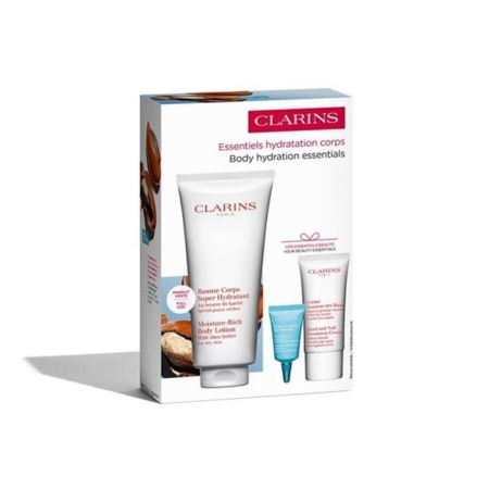 Le coffret Clarins Programme Hydratation est composé d'un Lait Hydratant Corps et de deux tubes en format voyage, présentés dans un élégant coffret blanc et rose. Dakar