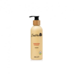 Un flacon beige étiqueté "Evashair champooing hydratante 250ml" présente un distributeur à pompe, une silhouette de cheveux de femme et "98% d'ingrédients d'origine naturelle", complétant la ligne de soins capillaires Evashair crème hydratante. Dakar