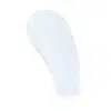 Une couche de gel translucide et scintillant à la texture brillante sur fond blanc. Le gel a une légère teinte bleue et présente une consistance lisse et crémeuse. Dakar