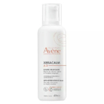 Flacon blanc de Baume Relipidant Eau Thermale Avène Xeracalm A.D., orné d'un texte orange et gris avec un motif tourbillonnant. Contenance : 400 ml. Fabriqué en France. Dakar