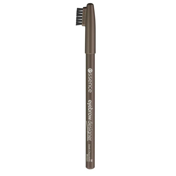 Un crayon à sourcils marron muni d'une petite brosse à une extrémité. Ce crayon, baptisé « Essence Eyebrow Designer », est conçu pour dessiner et définir les sourcils. Dakar