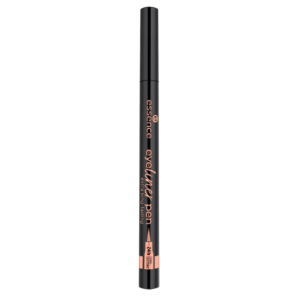 Crayon eye-liner noir avec inscription « eyeliner pen » en orange sur le côté, portant la marque « essence ». Sa pointe fine assure une application précise. Dakar