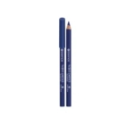 Deux crayons eye-liner bleus sont présentés. L'un est capsulé, l'autre non capsulé, laissant apparaître la pointe. Tous deux sont étiquetés « Essence Kajal Pencil » et posés verticalement sur un fond blanc. Dakar