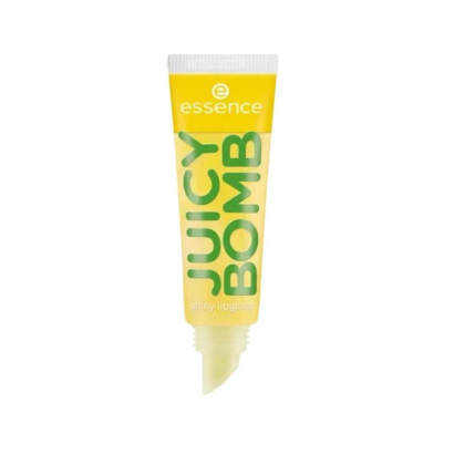 Un tube jaune de gloss brillant Essence « Juicy Bomb » au design audacieux vert et jaune. Le tube est doté d'un embout applicateur biseauté. Dakar