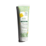 Tube de crème pour le change Klorane Bébé à l'huile d'olive bio, orné d'un motif vert et blanc avec des cœurs jaunes. Ce tube de 100 ml est étiqueté « éco-responsable » et « biologique » sur le dessus. Dakar