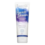 Un tube de shampoing pour enfants « Bubble Dream » de « Les Secrets de Loly ». L'emballage est blanc avec des nuances de bleu et de violet, et mentionne des extraits de lait d'amande et de pomme. Le contenu est de 250 ml. Dakar