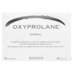Oxyprolane Dermic - 60 gélules des Laboratoires Bio-Reserche, Paris, est un complément alimentaire à base de collagène, d'huiles de poisson et de krill, d'astaxanthine et de vitamines E et C. Optimisez votre routine beauté avec 60 gélules pendant 30 jours. À associer parfaitement avec le soin autobronzant teint sublime Good Sun de LASHILES BEAUTY. Dakar