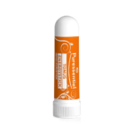 Un bâtonnet inhalateur cylindrique orange, étiqueté « Puressentiel Tonus Energy Stick », avec des volutes blanches décoratives et un texte. Son bouchon et sa base blancs sont conçus pour l'aromathérapie. Dakar