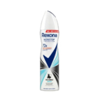 Une bombe anti-transpirante Rexona Invisible Aqua, offrant une protection continue de 72 heures. Elle arbore un design bleu et blanc avec un logo à coche noir. Elle est marquée « NEU » et « Jetzt 72h Schutz » sur le dessus. Dakar