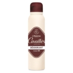 Déodorant Cavaillès L'Homme beige avec bouchon et étiquette marron. L'étiquette porte les inscriptions « Déodorant » et « Fraîcheur 48 H », pour une fraîcheur de 48 heures. Dakar