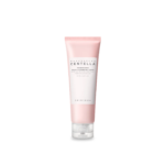 Tube rose et blanc de mousse nettoyante profonde Skin1004 à la centella de Madagascar, avec bouchon à clapet transparent, sur fond blanc. L'étiquette présente un texte minimaliste indiquant le nom et les informations du produit. Dakar