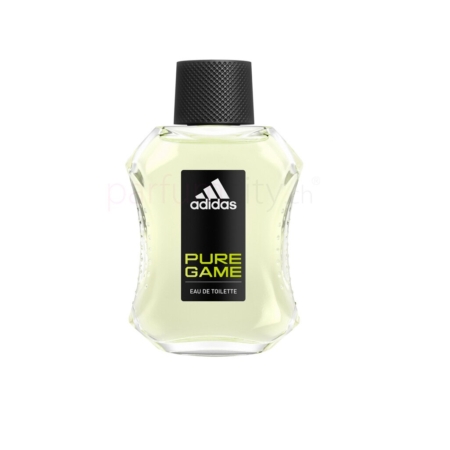 Le flacon d'ADIDAS Pure Game 100 ml arbore un design épuré avec un bouchon noir texturé. Le logo blanc et vert sur fond noir épuré incarne l'esprit aventureux d'Ice Dive. Dakar