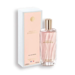 Un flacon de 100 ml d'eau de parfum « Comme Une Évidence » d'Yves Rocher, à la texture rose pâle et au bouchon doré. Le flacon est présenté dans son coffret rectangulaire rose pâle et blanc assorti. Dakar