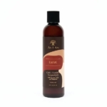 Un flacon marron de shampoing clarifiant ASIAM Curl Clarity de 237 ml, avec un bouchon noir, estampillé sans sulfate et formulé à base de noix de coco, d'amla et de mandarine. Sur fond blanc, profitez d'un nettoyage doux pour vos boucles. Dakar