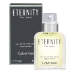 Un flacon de 30 ml de l'Eau de Toilette Homme Eternity de Calvin Klein est présenté dans son coffret noir et blanc. Le flacon transparent au bouchon argenté contient un liquide jaune, reflétant le style intemporel de ce parfum masculin classique. Dakar
