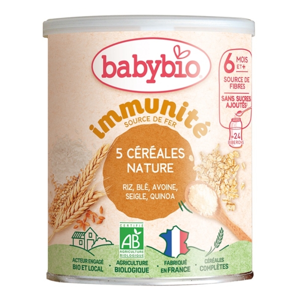 Babybio 3 Céréales Nature 6 Mois et + Bio 220 g est une céréale bio française pour bébés dès 6 mois, à base de riz, de blé et d'avoine. Nutritive et riche en fibres, elle est idéale pour introduire les céréales dans l'alimentation de votre bébé. Dakar