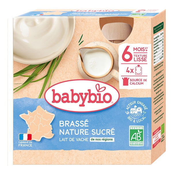 BABYBIO Gourde brassé framboise banane bio 6 mois 4x85g - Parapharmacie BABYBIO Gourde brassé framboise banane bio 6 mois 4x85g - Parapharmacie