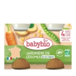 Babybio Jardinière de Légumes 4 Mois et + Bio (2 x 130g) : Petit pot bébé sans gluten de fabrication française pour 4 mois et plus, parfait pour introduire des légumes comme les carottes, les petits pois et les pommes de terre à votre tout-petit. Dakar