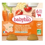 Babybio Légumes & Pâtes Façon Bolognaise au Boeuf Fermier 6 Mois et + : nourriture bio pour bébé à base de carottes, bœuf, pâtes et tomates. Pour bébé à partir de 6 mois, fabriqué en France. Le paquet contient 2 pots Bio de 200 g. Dakar